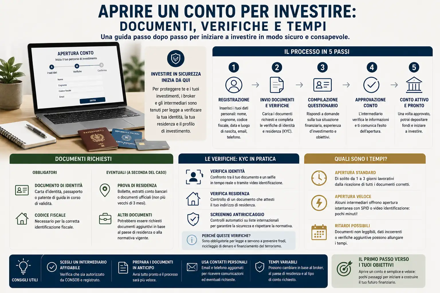Aprire un conto per investire